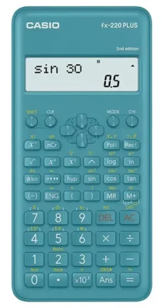 Casio FX-220PLUS-2 modrá / Vědecká kalkulačka / 12 míst / 181 funkcí (FX-220PLUS-2-BOX)