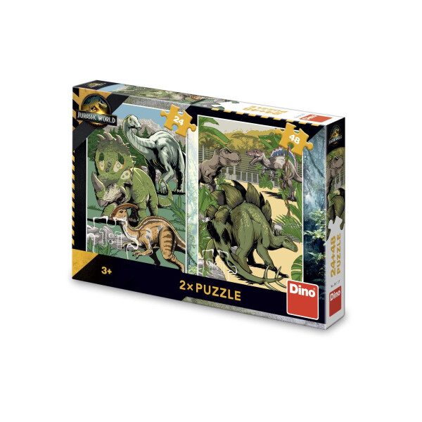 Puzzle Jurský svět 24+48 dílků