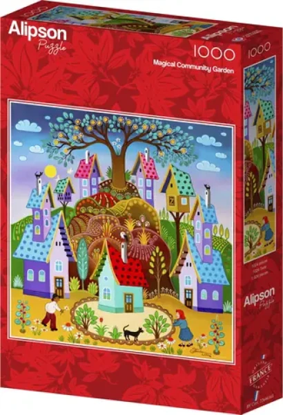 ALIPSON Čtvercové puzzle Magická zahrada