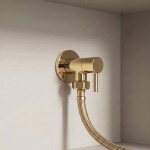 REA - Rohový ventil 1/2" x 3/4" Brush Gold REA-12004