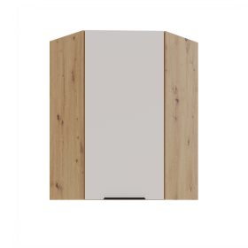 Horní rohová skříňka Solea 60x60 GN-90 1F (45°) Barva korpusu: Dub artisan, Barva dvířek: Kašmír