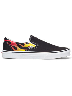 Vans Classic Slip-On (FLAME)BLACK/BLACK/TR WHT pánské boty