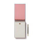 Rifle Paper Co. Linkovaný kroužkový blok Rosette, modrá barva, papír