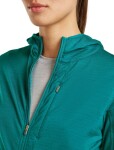 ICEBREAKER Wmns Mer 200 Realfleece Descender LS Zip H, Tidal Teal (vzorek) velikost: S