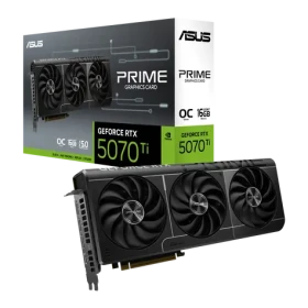 ASUS PRIME GeForce RTX 5070 Ti 16GB OC / 2300MHz / 16GB GDDR7 / 256-bit / 1x HDMI + 3x DP / 700W (16) (90YV0MF0-M0NA00)