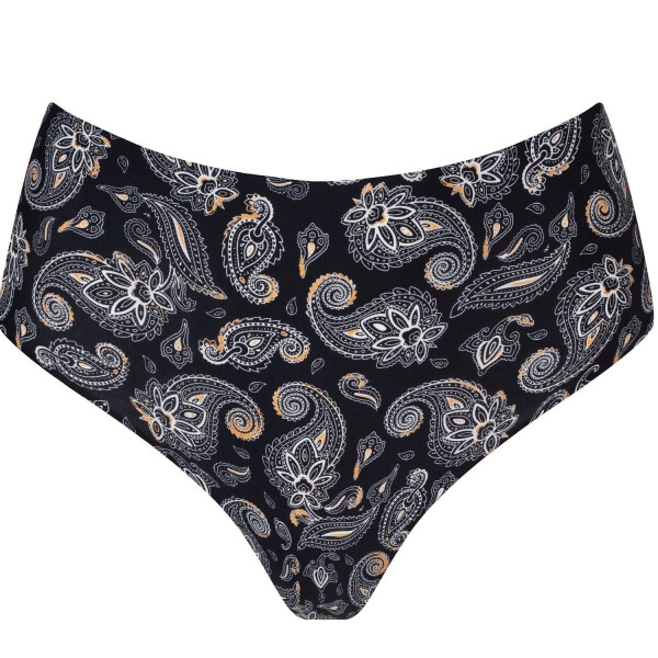 Dámská tanga Paisley maxi - JULIMEX černá L