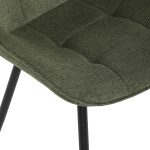 Jídelní židle, zelená, látka, HC-T1130 GRN2
