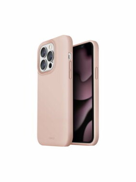 Pouzdro UNIQ Lino Blush Pink MagSafe Compatible iPhone 13 Pro růžové