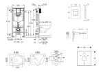 GROHE - Rapid SL Set předstěnové instalace, klozetu Gaia a sedátka softclose, tlačítko Skate Cosmpolitan, chrom SANI11BA1103