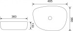 KERRA - umyvadlo na desku KR-440 5907548123114