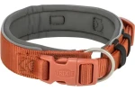 TRIXIE Obojek Premium extra široký rezavá/grafit S-M / Nylonový obojek / 33-42 cm/35 mm (1995630)
