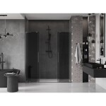 MEXEN/S - Velar L Duo posuvné sprchové dveře 200, grafit, grafit kartáčovaná 871-200-003-42-66