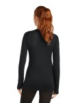 ICEBREAKER W 125 ZoneKnit LS Crewe, Black velikost: L