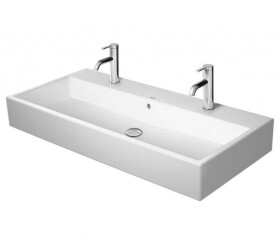 DURAVIT - Vero Air Dvojumyvadlo nábytkové 100x47 cm, s přepadem, s otvory pro baterie, bílá 2350100026