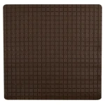 MSV Protiskluzová podložka do sprchy QUADRO Premium hnědá / SBS kaučuk / 54 x 54 cm