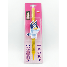 Dortová fontána Bluey - 1ks - PREZENT