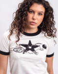 Tričko Carhartt WIP W' S/S Outlaw Star Ringer T-Shirt Wax/Black heavy stone wash