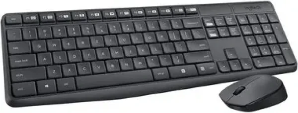 Rozbaleno - Logitech MK235 DE černá / Bezdrátová sada klávesnice a myši / DE / rozbaleno (920-007905.rozbaleno)