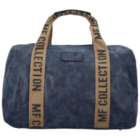 Cestovní dámská koženková kabelka Gita, tmavě modrá