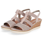 Pohodlné sandály na podpatku Remonte W RKR667 rose gold 38