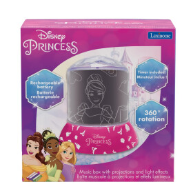 Lexibook noční projektor Disney princezny s reproduktorem - Lexibook