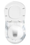 REA - Závěsná WC mísa včetně sedátka Carlos Slim Rimless REA-C8003