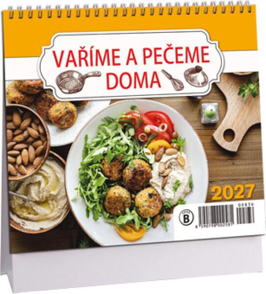 Stolní kalendář mini 2027 Aria Vaříme a pečeme doma