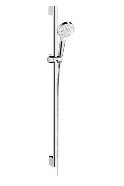 HANSGROHE - Crometta Sprchová souprava Vario 100, 2 proudy, EcoSmart 9 l/min. sprchová tyč 90 cm, bílá/chrom 26538400
