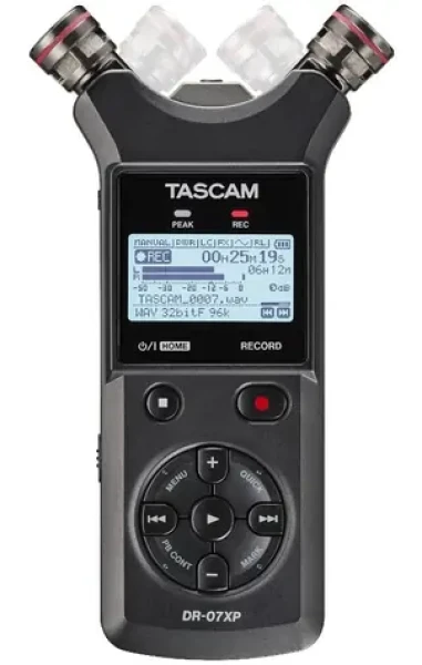 Tascam DR-07XP / Audio rekordér / USB-C / microSD / 32-bit / 48 kHz / vestavěný mikrofon (DR-07XP)