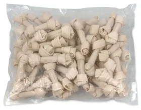 Rasco Uzel buvolí bílý 11 cm / Pochoutka pro psy / žvýkací / 100% buvolí kůže (4904-69115)