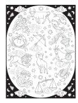 Creative Haven Astrology, antistresové omalovánky, Jessica Mazurkiewicz