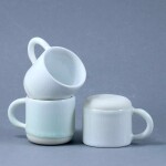 Studio Arhoj Porcelánový hrnek Sea Foam 70 ml, bílá barva, čirá barva, porcelán