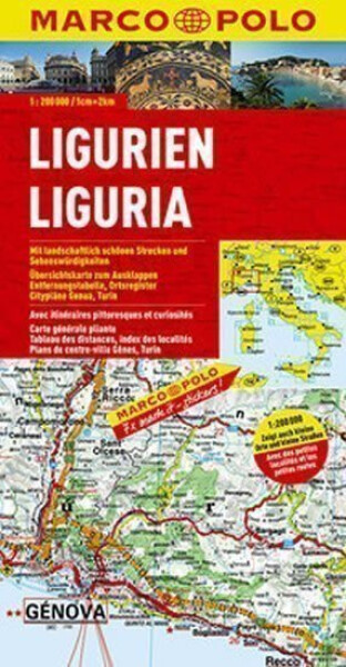 Itálei č.5 Ligurien/mapa 1200T MD