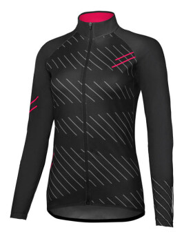 Dámský sportovní dres ETAPE GAIA, 2.0, černá/růžová (elastický materiál, velikost XXL)