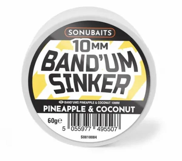 Sonubaits Dumbells Band'Um Sinkers Pineapple Coconut 60g 10mm (S1810084)