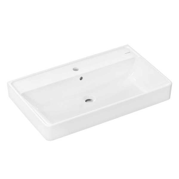 HANSGROHE - Xanuia Q Umyvadlo 80x48 cm, s přepadem, otvor pro baterii, bílá 60225450