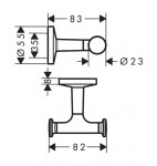 AXOR - Universal Circular Dvojháček, matná černá 42812670