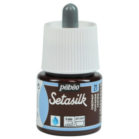 Pébéo Barva na hedvábí Setasilk 45 ml - hnědá kaštanová 21