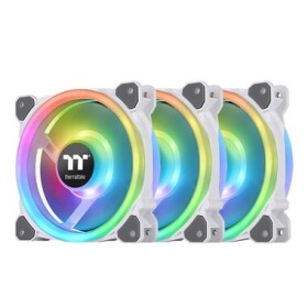 THERMALTAKE Riing Trio 12 RGB bílá 3ks / Ventilátor / 120 mm / Hydraulic Bearing / 1500 RPM @ 25.2 dB / 41.13 CFM (CL-F126-PL12SW-A)