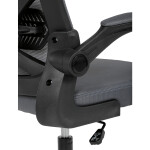 Kancelářská židle, houpací mechanismus, šedá, KA-K2021 GREY