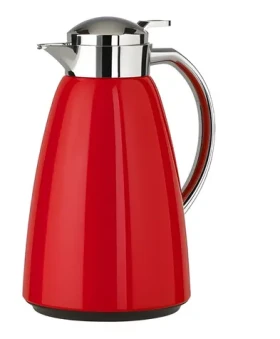 Emsa CAMPO Vacuum 1 l červená / Vakuová konvice (termoska) / sklo / rychlouzávěr Quick Tip (516525)