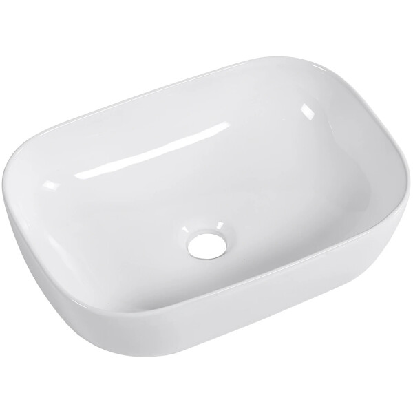 CERANO - Umyvadlo keramické Lino - na desku - bílá lesklá - 47x33 CER-428398