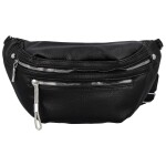 Trendy dámská koženková ledvinka Pentti, černá