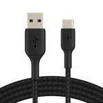 Belkin BOOST CHARGE kabel opletený USB-A na USB-C černá / 1m (CAB002bt1MBK)