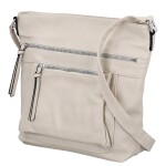 Trendy dámská koženková crossbody kabelka Zeta, krémová new