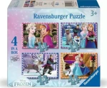 RAVENSBURGER Puzzle Ledové království 4v1