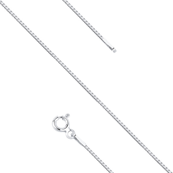 LUNICA Stříbrný řetízek BOX 50cm 0133 Ag 925; ≤1,2 g.