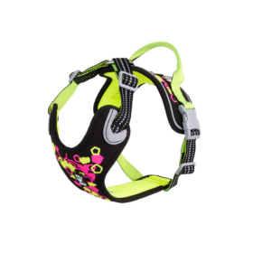 Postroj Weekend Warrior černý/neon, Hurtta Postroje Velikost: 40-45 cm
