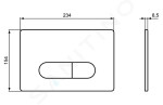 IDEAL STANDARD - Oleas Ovládací tlačítko splachování Oleas P1, chrom mat R0116JG