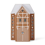 KÄHLER Porcelánový svícen Gingerbread Lighthouse Large, hnědá barva, keramika